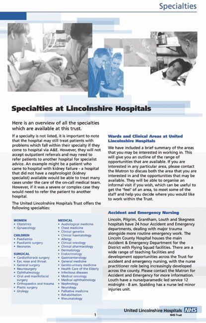 NHS recruitment pack